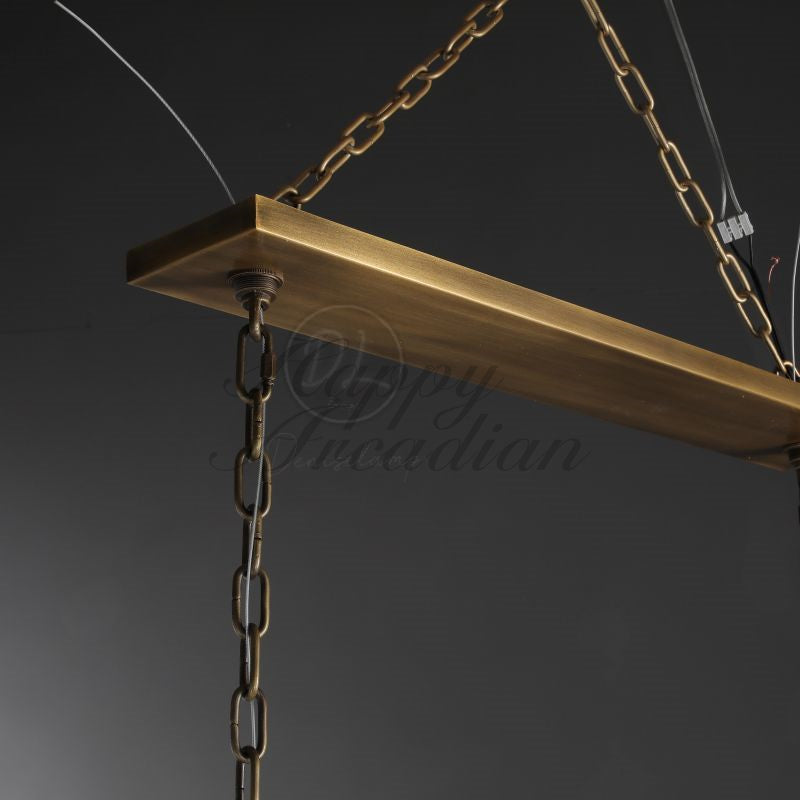 Briony Forged Linear Chandelier 54"72''96''