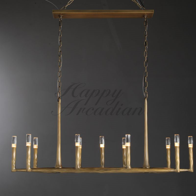 Briony Forged Linear Chandelier 54"72''96''