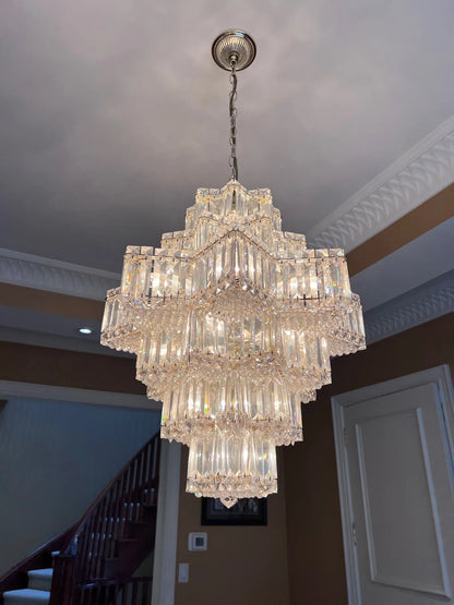 Fashion Star Shaped Chandelier Crystal Ceiling Light Fixture For Small Living Room/ Bedroom