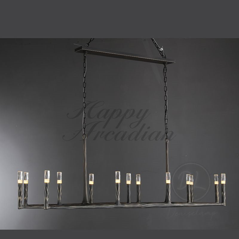 Briony Forged Linear Chandelier 54"72''96''