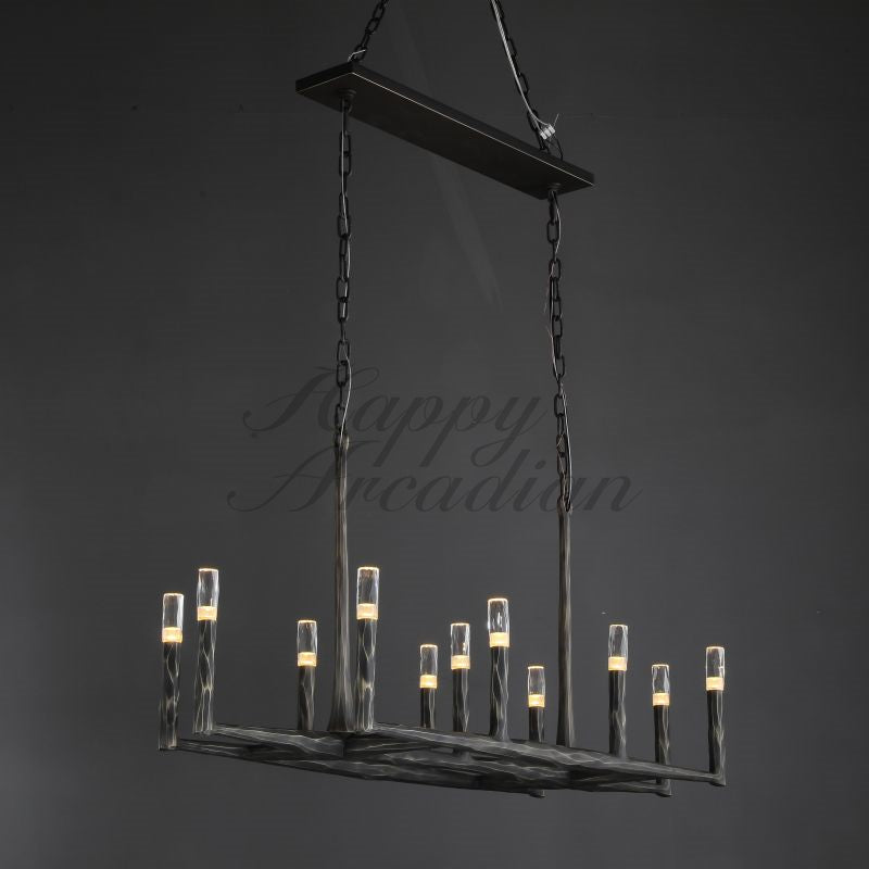 Briony Forged Linear Chandelier 54"72''96''