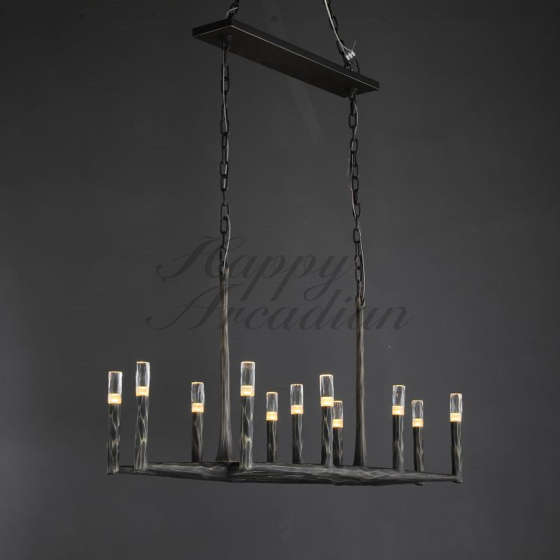 Briony Forged Linear Chandelier 54"72''96''