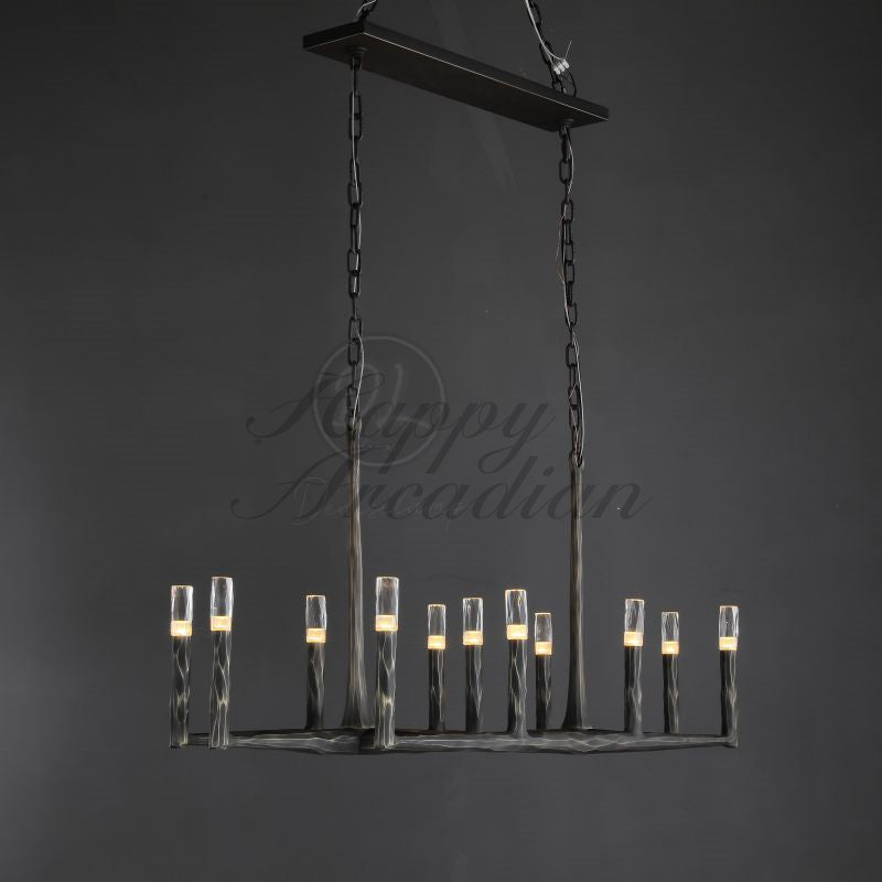 Briony Forged Linear Chandelier 54"72''96''