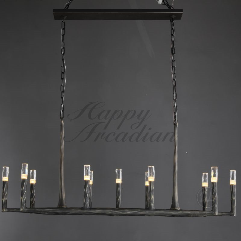 Briony Forged Linear Chandelier 54"72''96''