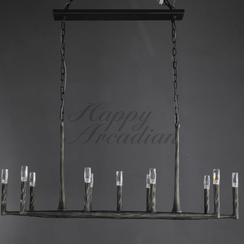 Briony Forged Linear Chandelier 54"72''96''