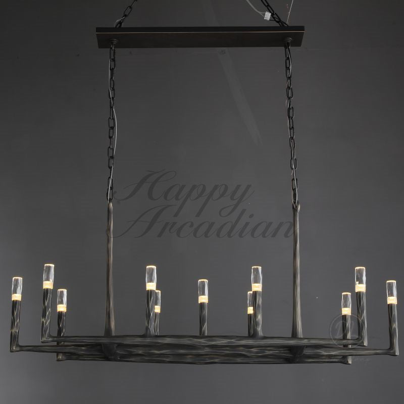 Briony Forged Linear Chandelier 54"72''96''