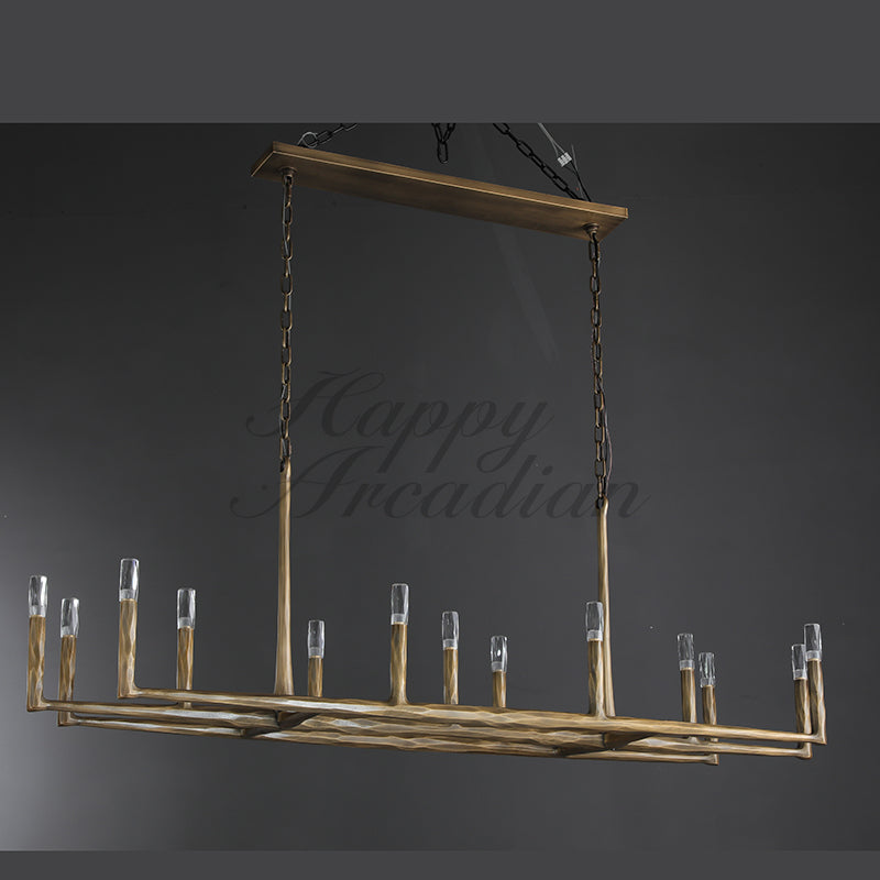 Briony Forged Linear Chandelier 54"72''96''