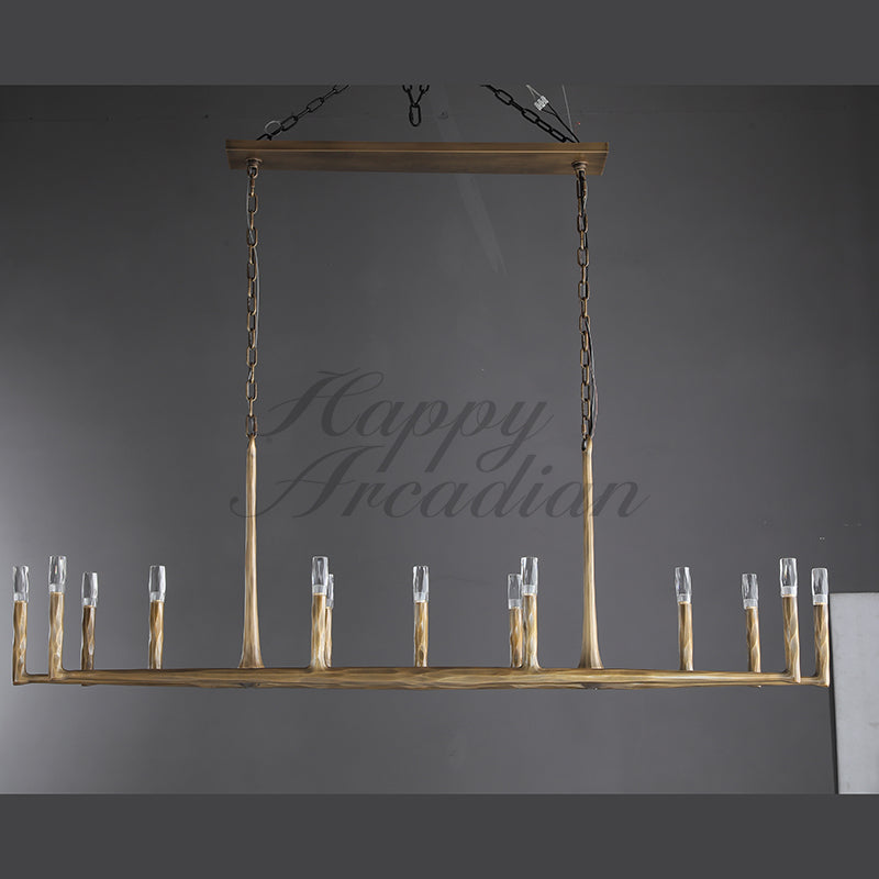 Briony Forged Linear Chandelier 54"72''96''