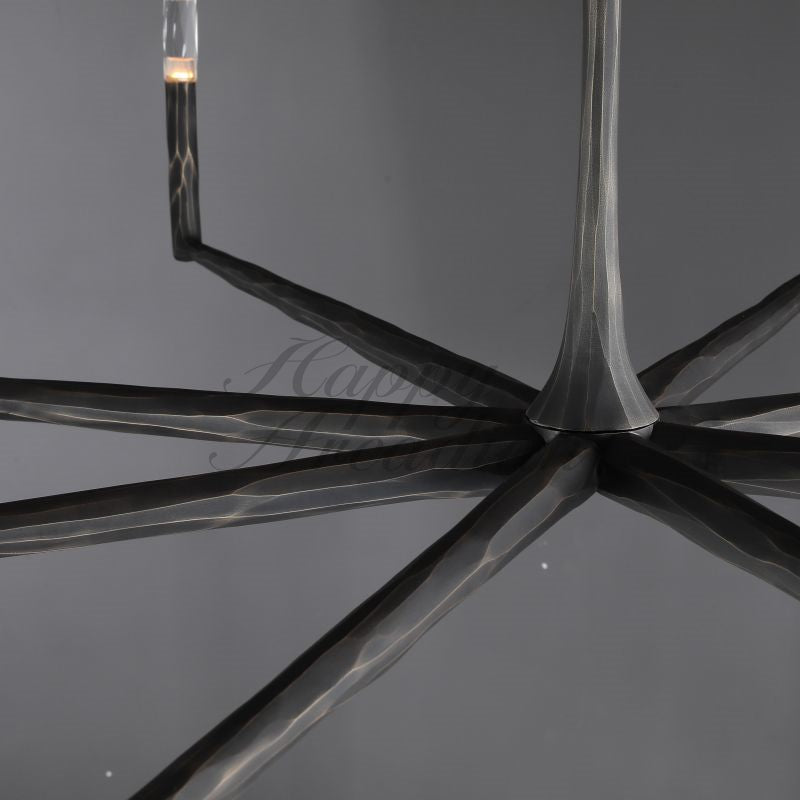 Briony Forged Round Chandelier 36''48"60''72''