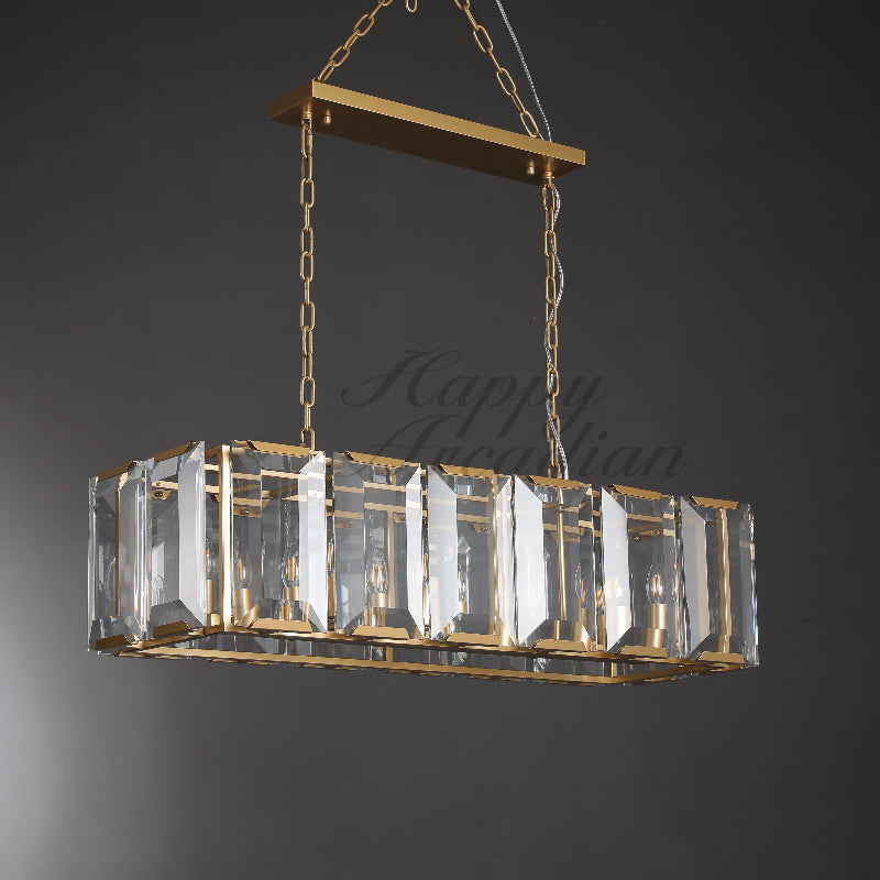 Halloway Crystal Rectangular Chandelier