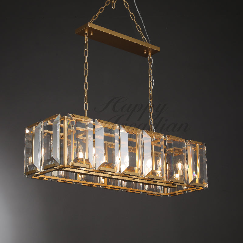 Halloway Crystal Rectangular Chandelier