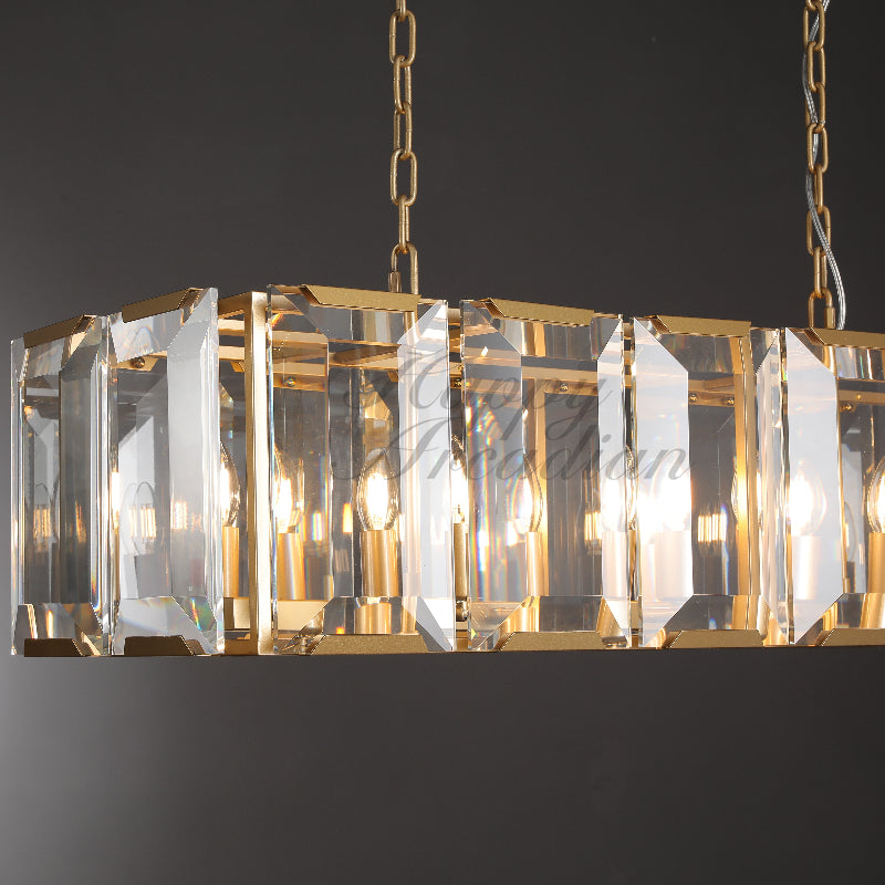 Halloway Crystal Rectangular Chandelier