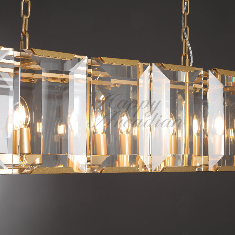 Halloway Crystal Rectangular Chandelier