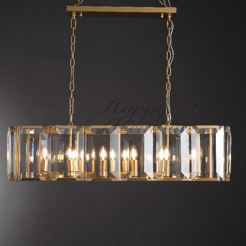 Halloway Crystal Rectangular Chandelier