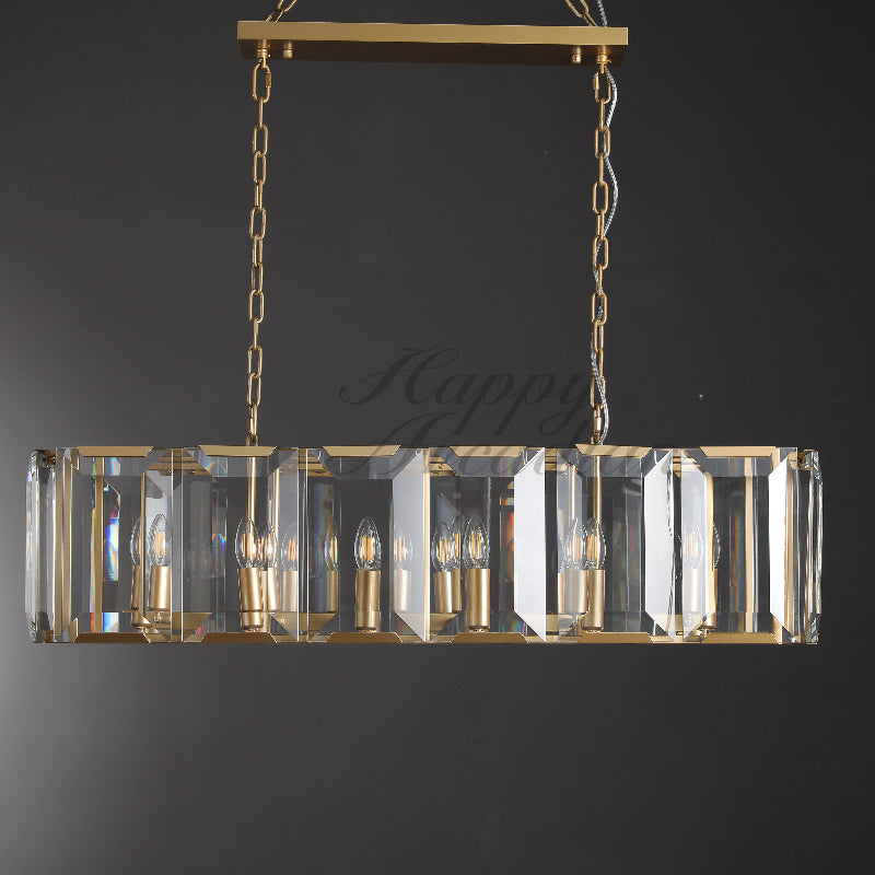 Halloway Crystal Rectangular Chandelier