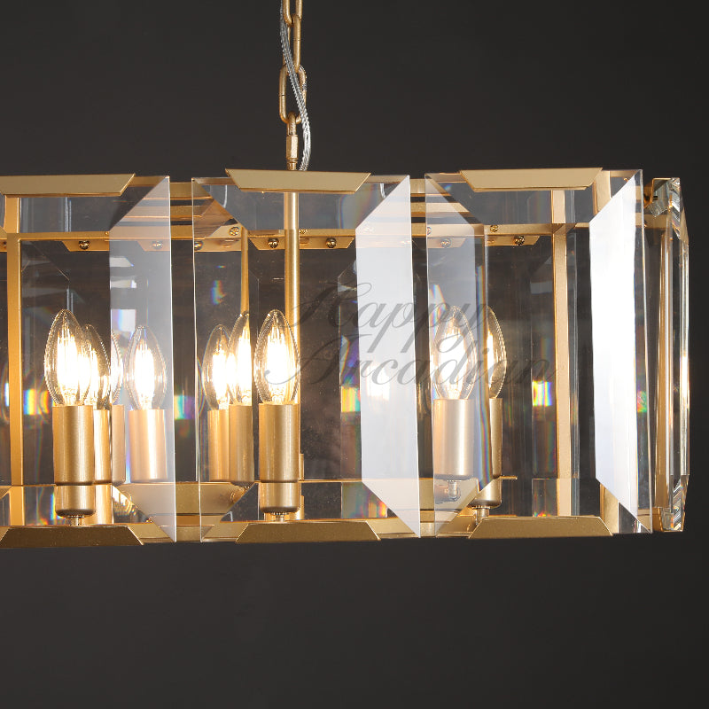 Halloway Crystal Rectangular Chandelier