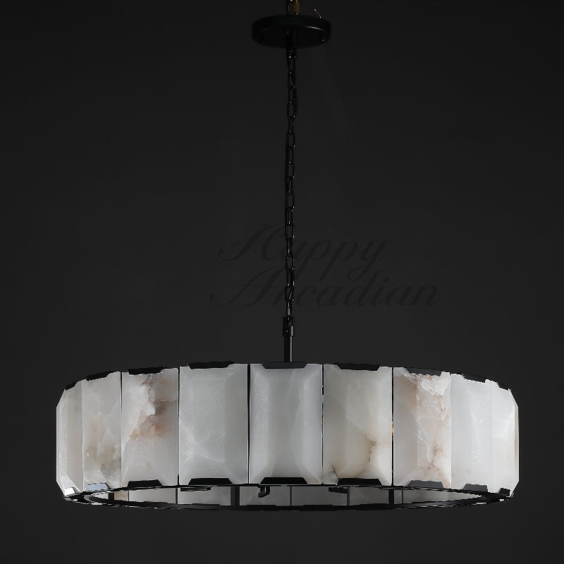 Halloway Calcite Round Chandelier