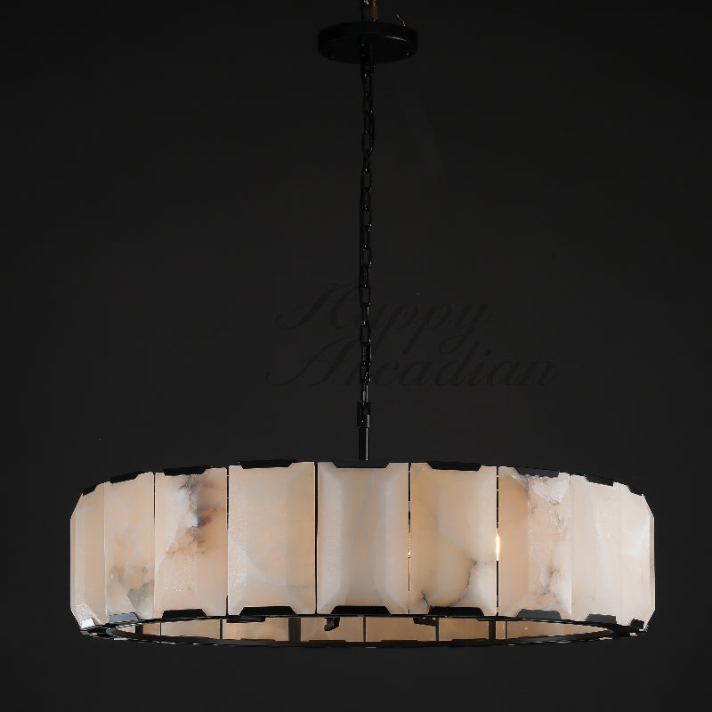 Halloway Calcite Round Chandelier