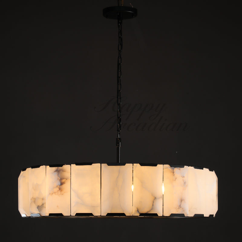 Halloway Calcite Round Chandelier