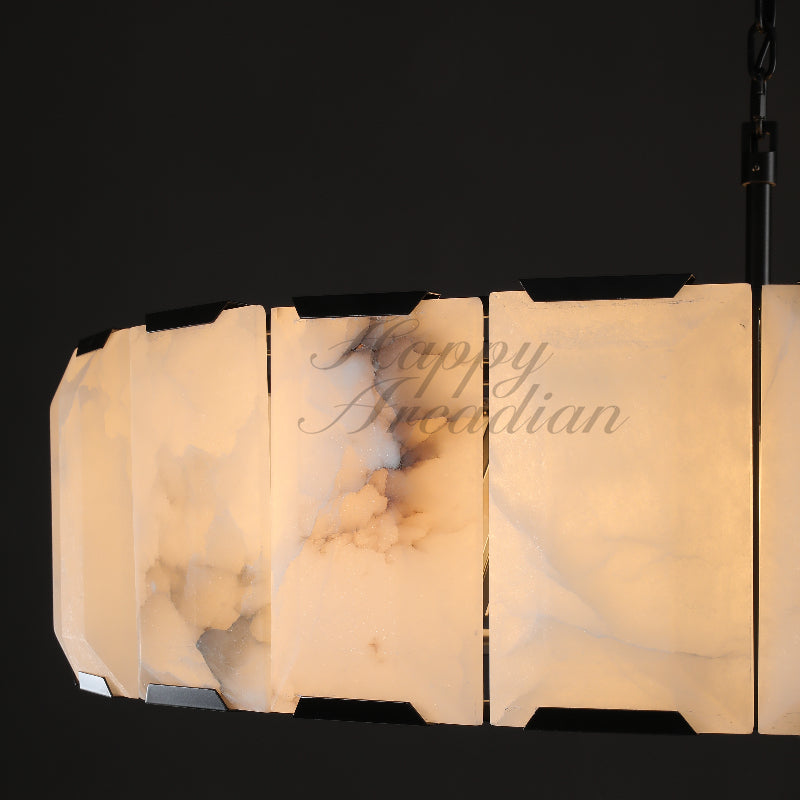 Halloway Calcite Round Chandelier