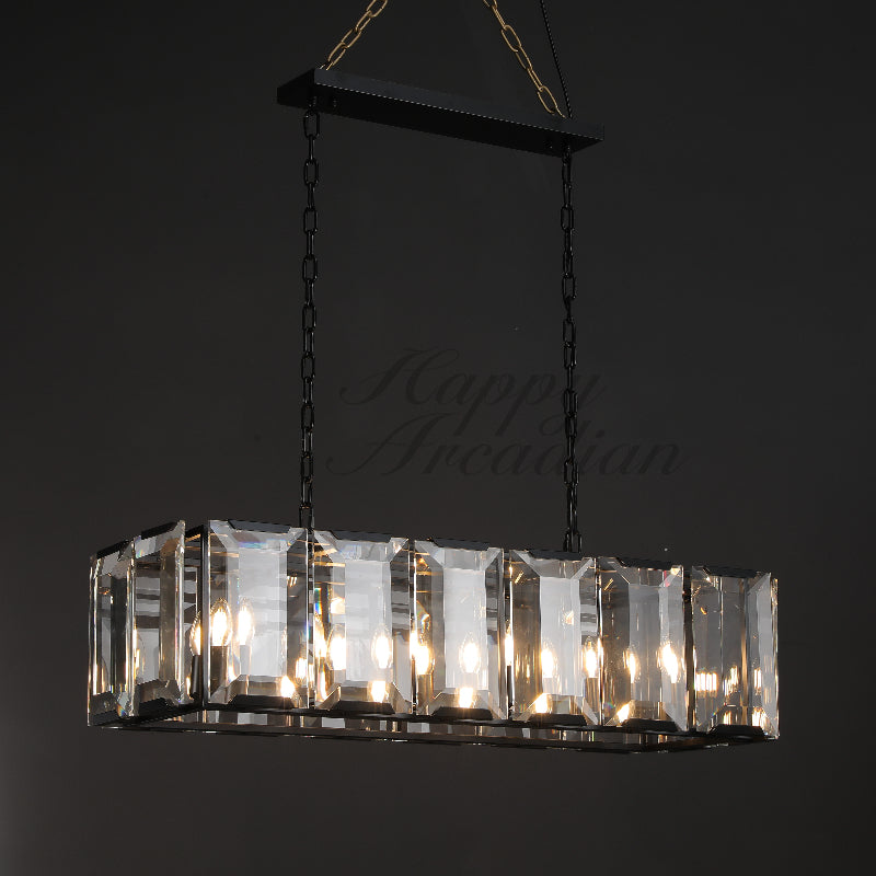 Halloway Crystal Rectangular Chandelier