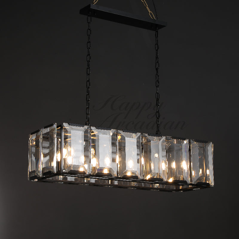 Halloway Crystal Rectangular Chandelier