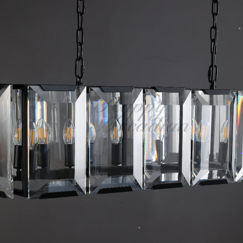 Halloway Crystal Rectangular Chandelier