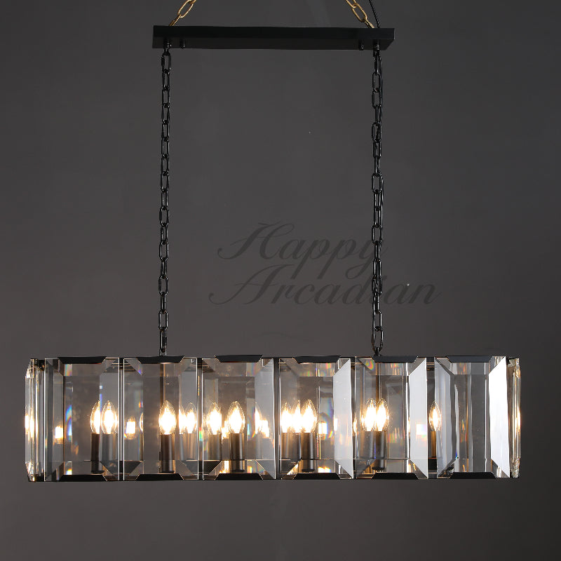 Halloway Crystal Rectangular Chandelier