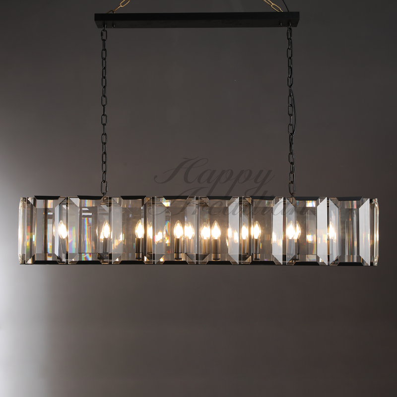 Halloway Crystal Rectangular Chandelier