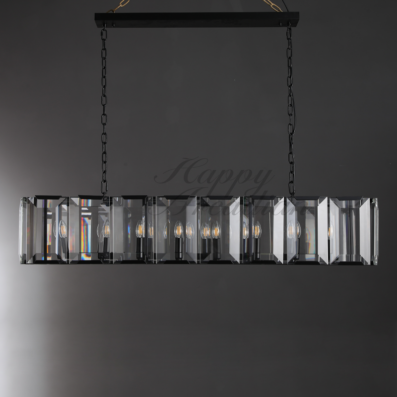 Halloway Crystal Rectangular Chandelier