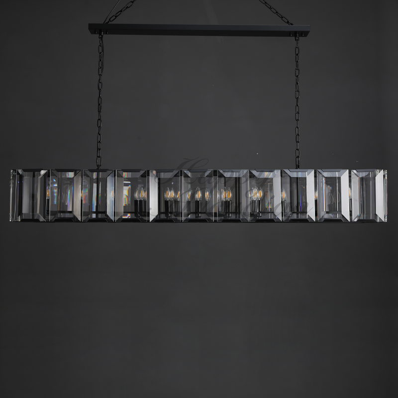 Halloway Crystal Rectangular Chandelier