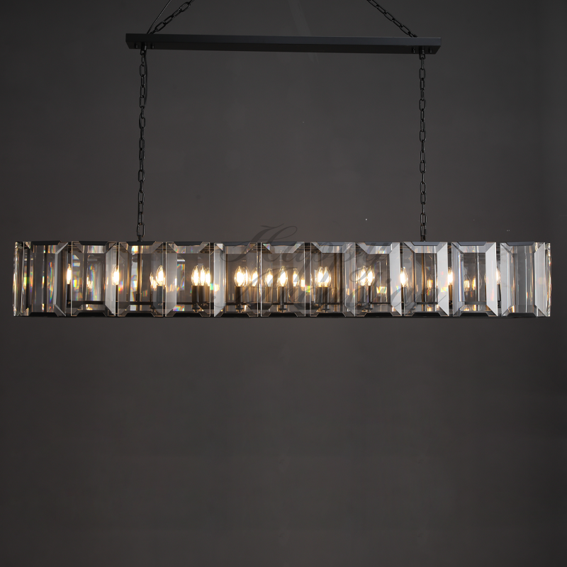 Halloway Crystal Rectangular Chandelier