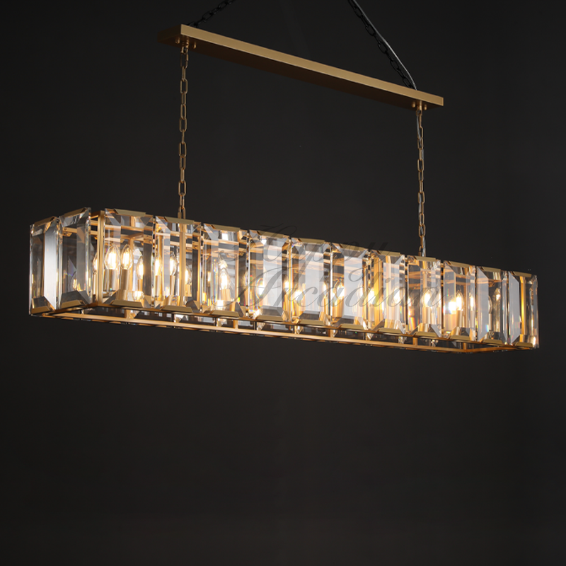 Halloway Crystal Rectangular Chandelier