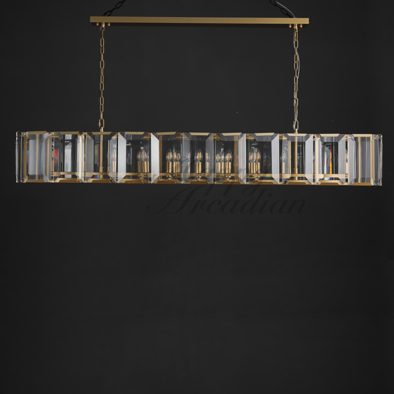 Halloway Crystal Rectangular Chandelier