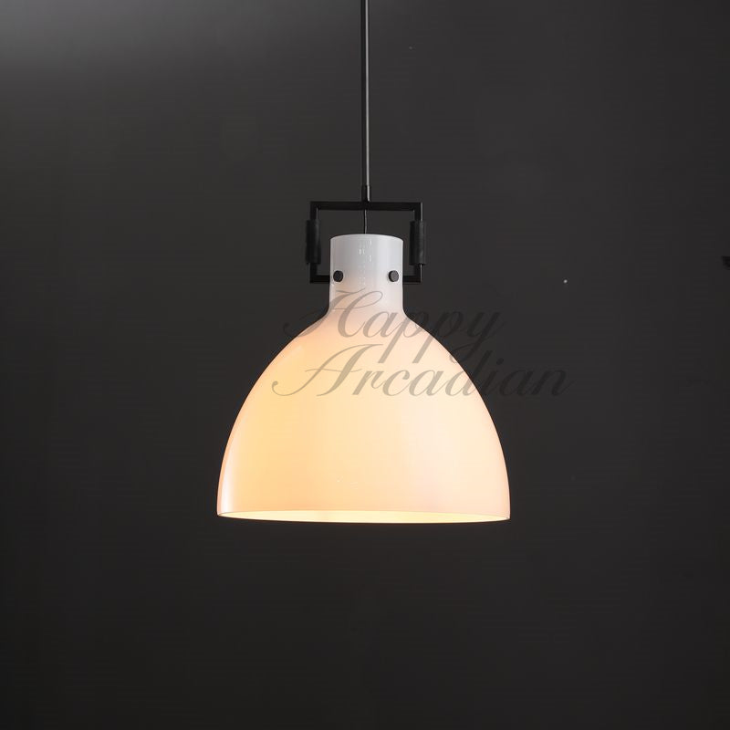 Funda Milk Glass Cloche Pendant