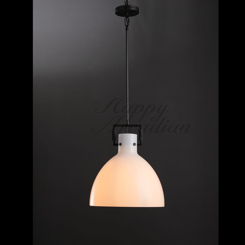 Funda Milk Glass Cloche Pendant