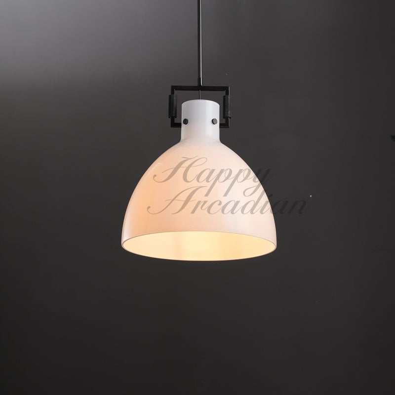 Funda Milk Glass Cloche Pendant