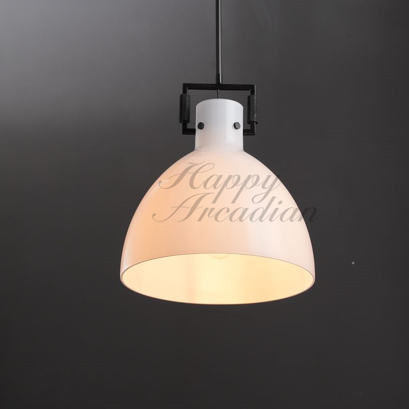 Funda Milk Glass Cloche Pendant