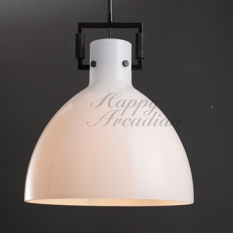 Funda Milk Glass Cloche Pendant