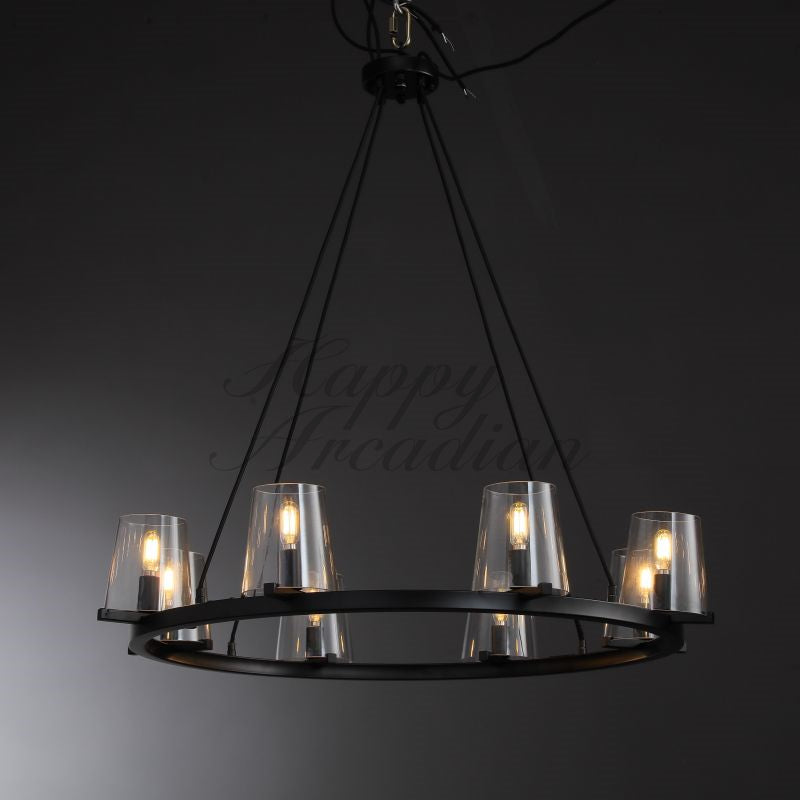 Brilliax Series Round Glass Chandelier