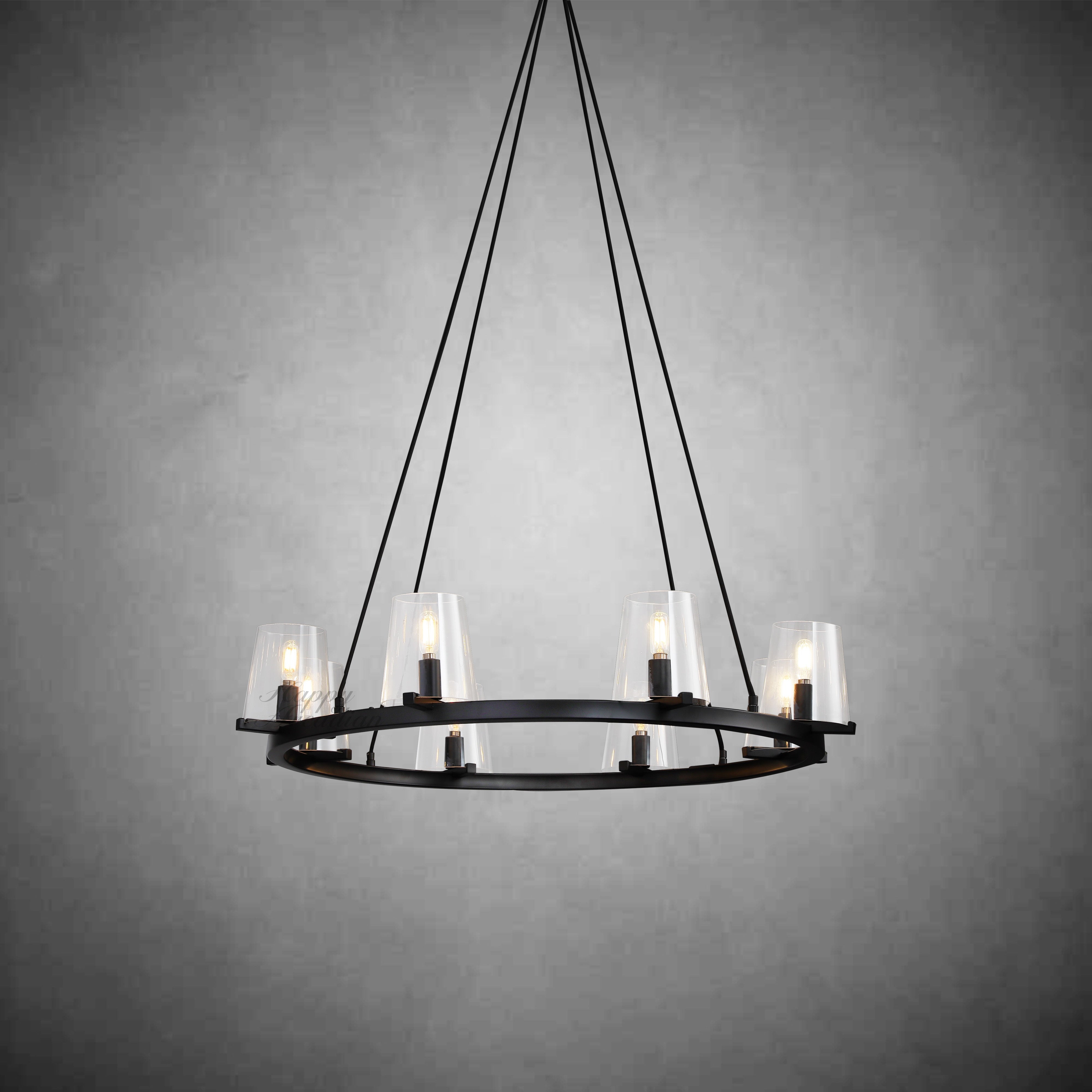 Brilliax Series Round Glass Chandelier