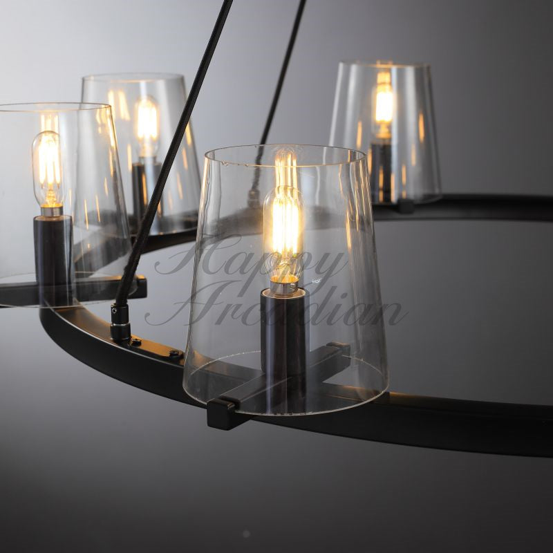 Brilliax Series Round Glass Chandelier