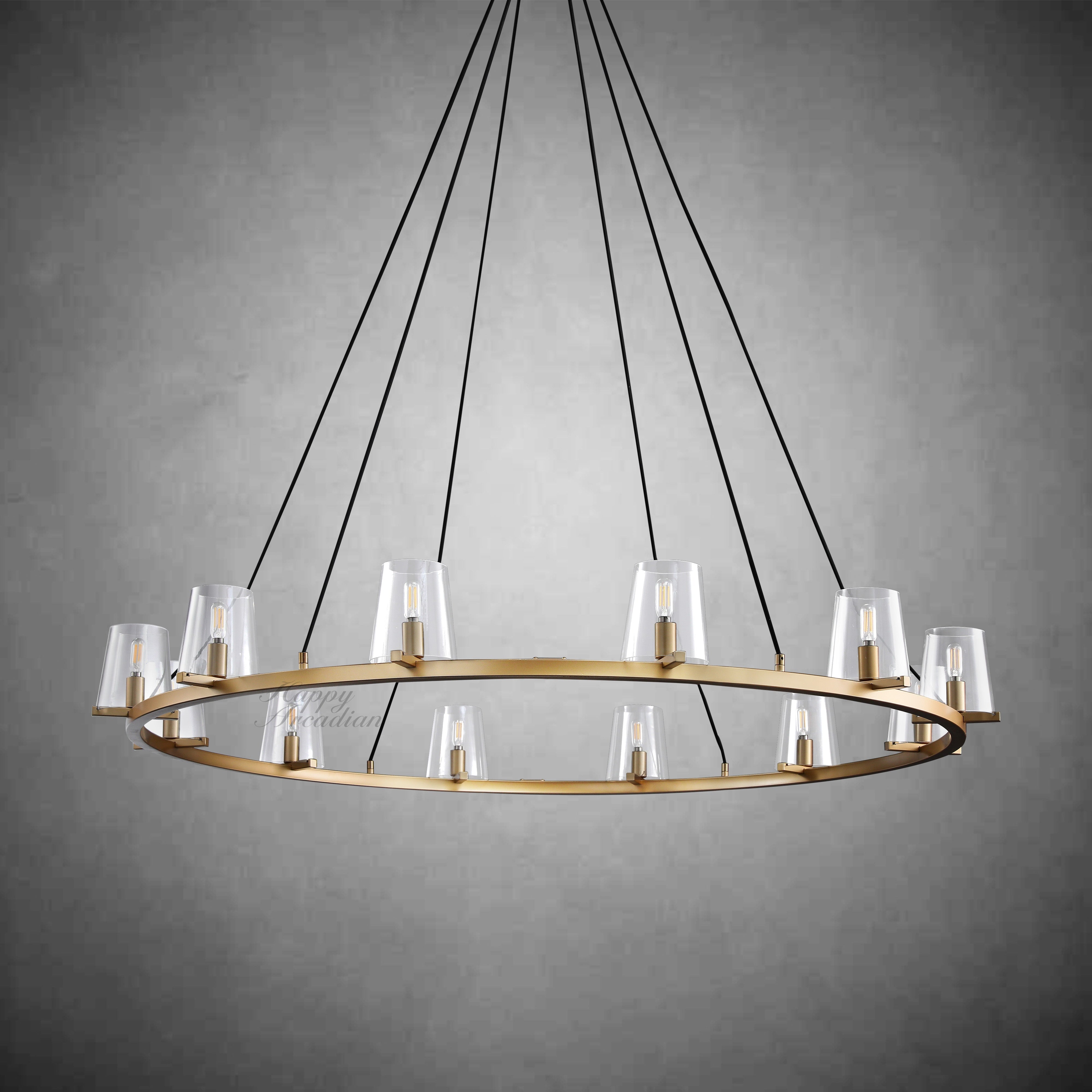 Brilliax Series Round Glass Chandelier