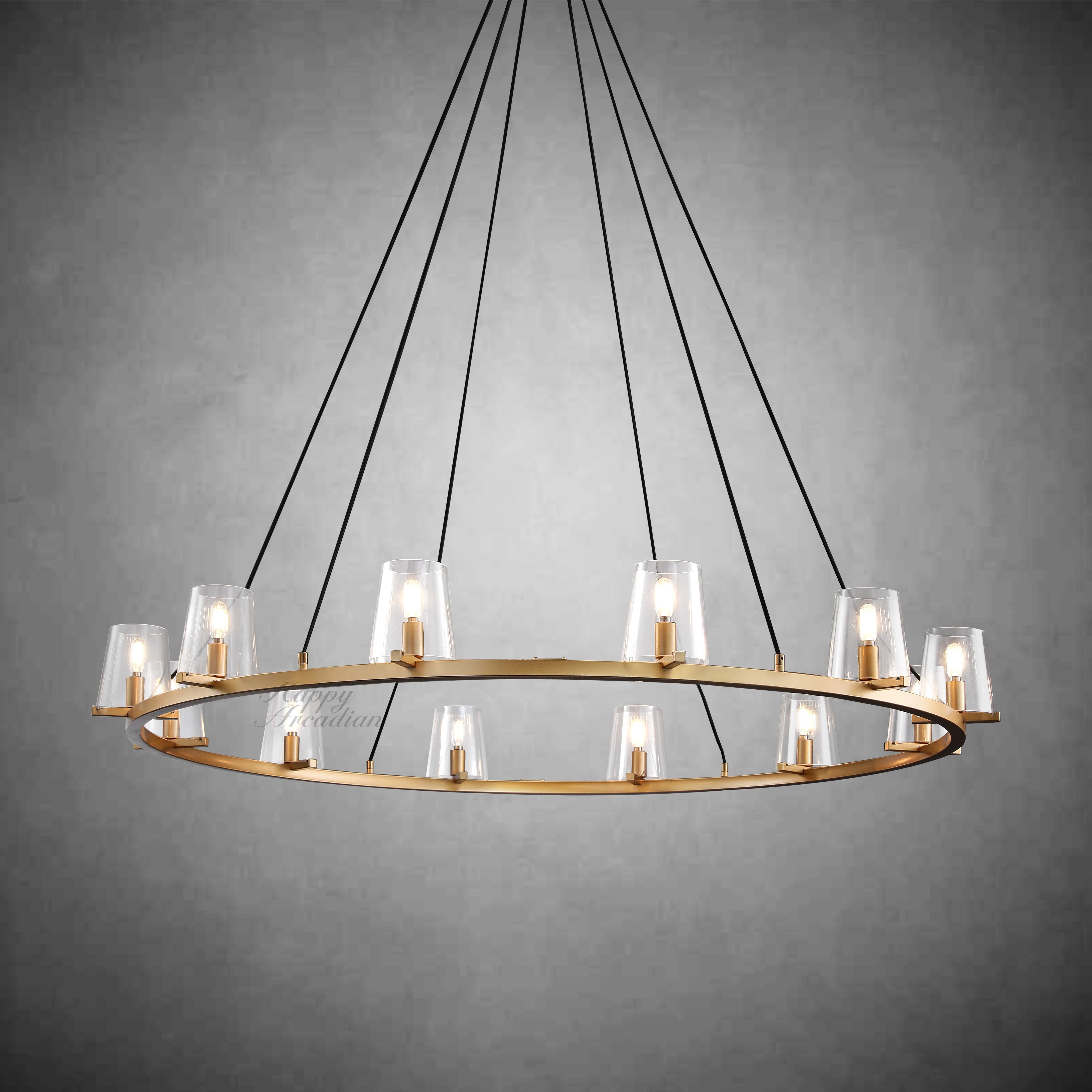 Brilliax Series Round Glass Chandelier