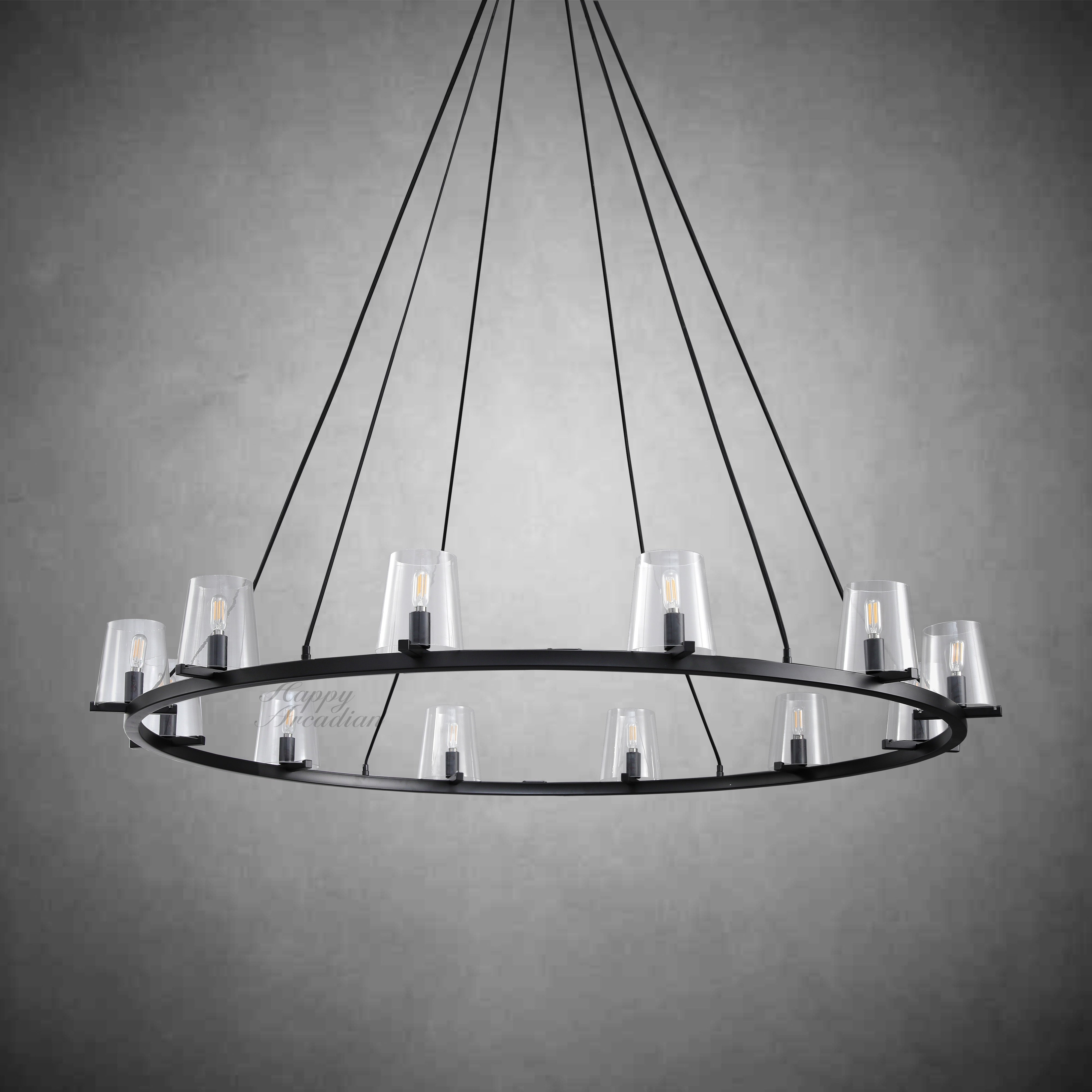 Brilliax Series Round Glass Chandelier