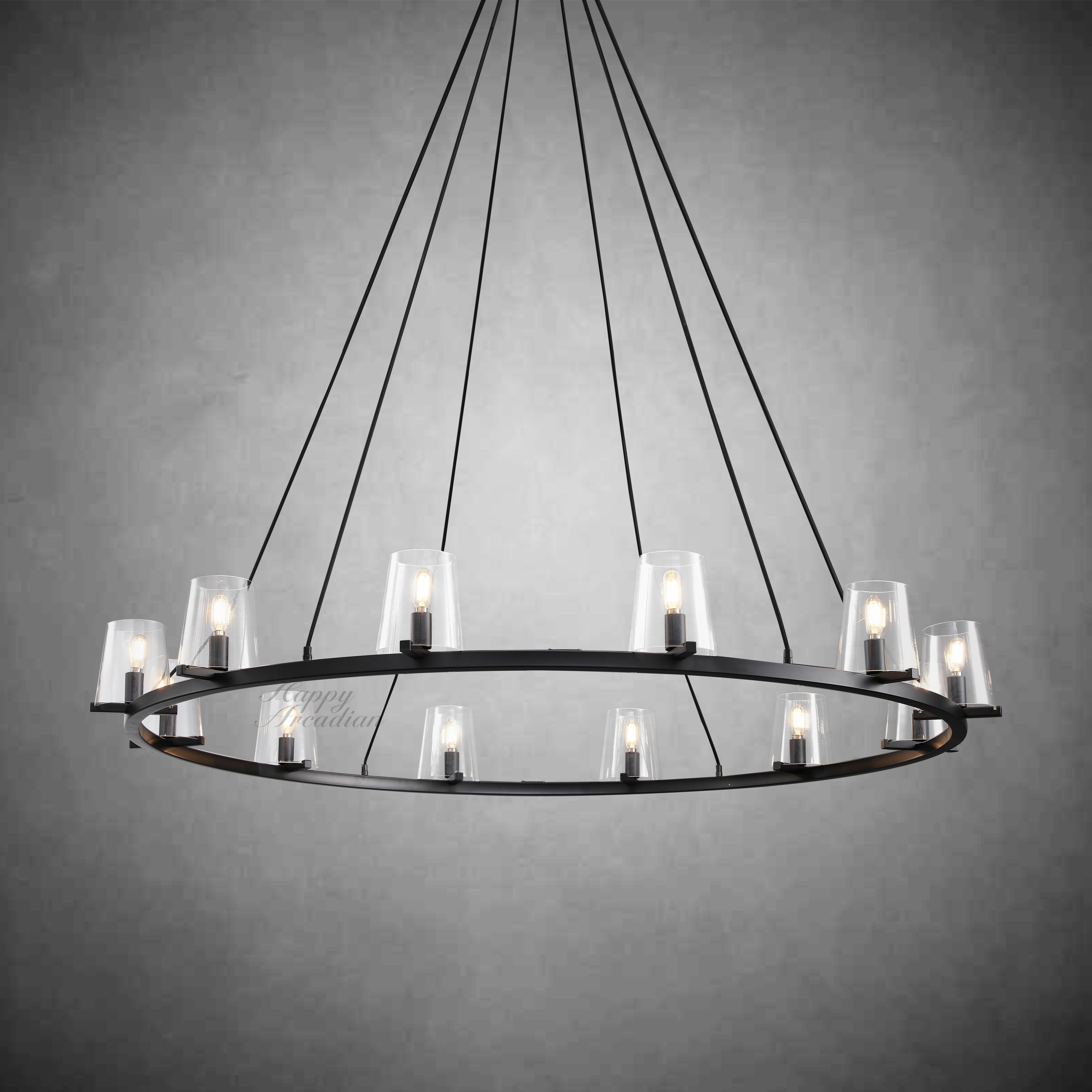 Brilliax Series Round Glass Chandelier