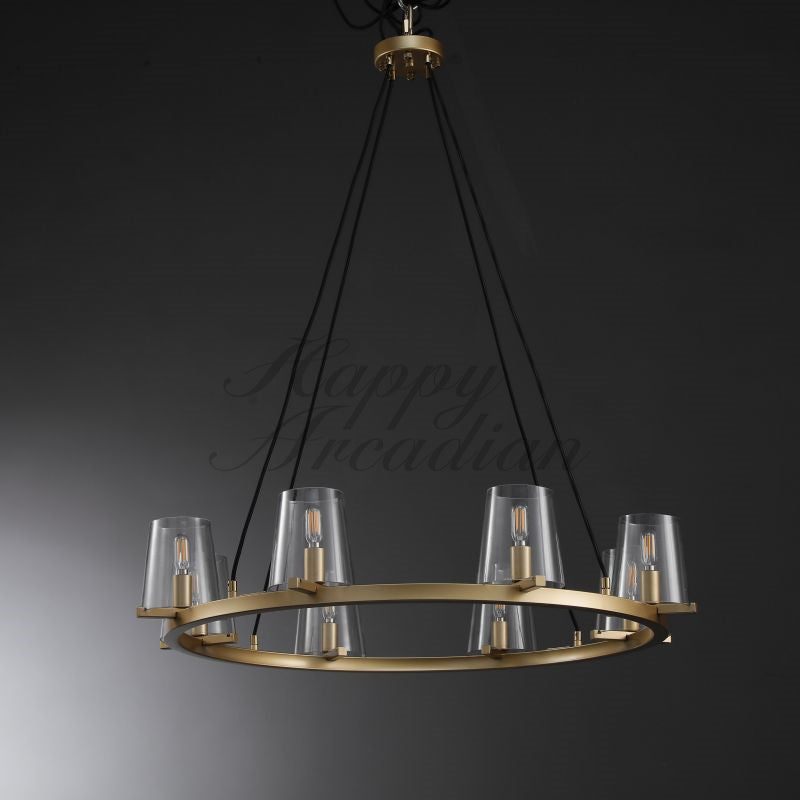 Brilliax Series Round Glass Chandelier