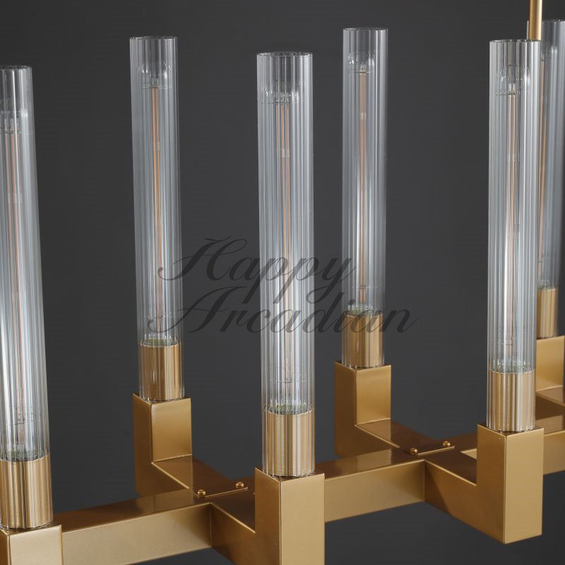 HA Candlestick Linear Chandelier Lighting 55'' 67"