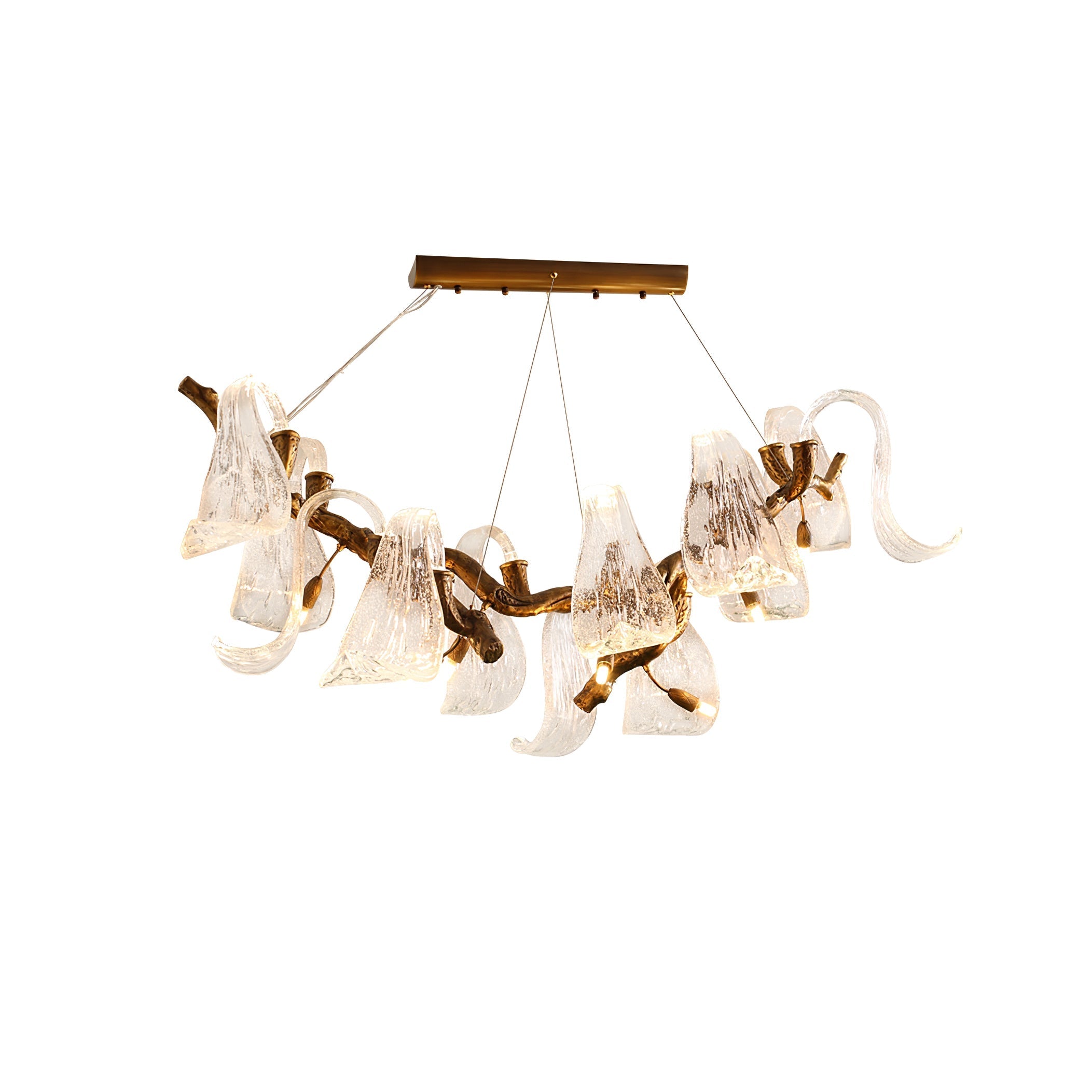 Icarus Wings Horizontal  Branch Chandelier