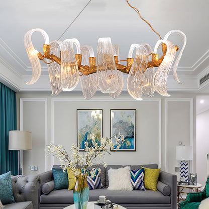 Icarus Wings Horizontal  Branch Chandelier